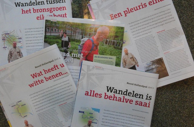 Aantal magazines Wandel.nl op een stapeltje